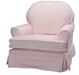 Harmony Kids Round Back Glider, Pink Chenille