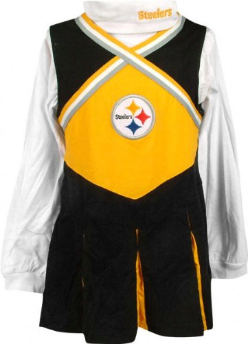 Pittsburgh Steelers Girls Youth Cheerleader Outfit w/ Turtleneck