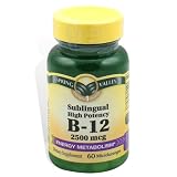 Spring Valley - Vitamin B-12 Dots, High Potency, B12, 2500 mcg, 60 Micro Lozenges