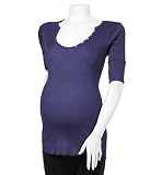 Michael Stars Maternity Elbow Sleeve V-Neck Henley