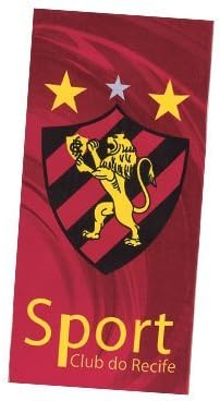Sport Club Recife 01, Brazilian Soccer Team, Velour Beach Towel, 30" x 60" Made in Brazil