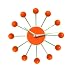 Orbit Wall Clock - Orange