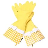 Gloveables Gloves -Yellow Gingham  Bow