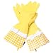 Gloveables® Yellow Gloves with Yellow Gingham Print