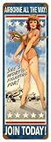 U.S. WW2 Vintage Metal Sign: Airborne All the Way