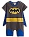 A&J Design Baby Boys' Batman Short Sleeve Romper Costume