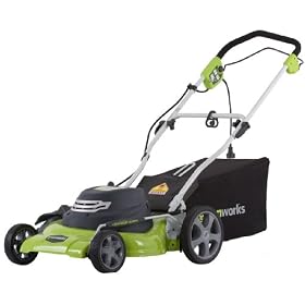 Greenworks 25022 20-Inch 12 Amp Electric Bag Mulch Side Discharge Lawn Mower With Single... by 