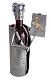 Podiatrist Wine Bottle Holder H&K Steel Sculpture or Wine Caddy 6775-LI