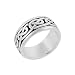 Sterling Silver Celtic Knot Band Ring, Size 8
