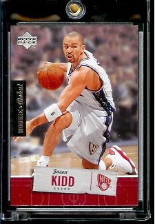 2005 06 Upper Deck Rookie Debut Jason Kidd New Jersey Nets Basketball Card #58 - Mint Condition - In Protective Display Case !!
