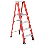 Buy Louisville Ladder FP1406HD Fiberglass Platform Ladder, 6 Feet, 375 Pound Duty... by Louisville Ladder