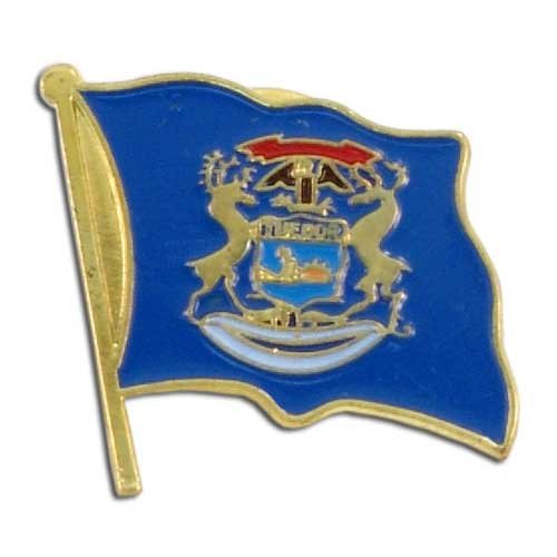 Michigan Flag Lapel Pin
