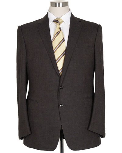 Ralph Lauren Mens Brown 2 Button Wool Suit 46L 