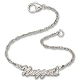 7in Denver Nuggets Script Bracelet/Sterling Silver