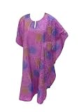 Amazing Looking Allover Print Kaftan Plus Size Tunic Cover up Valentine's Day Gift