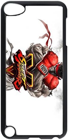 iPod Touch 5 Case, iPod 5 cases - Highly Protective Black Back Case Cover for iPod 5 Ryu Street Fighter 5 Game Logo Perfect Fit Hard Case Cover For iPod Touch 5