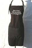 Black Embroidered Apron "Was that 350 minutes at 30 degrees?" by KNBC Graphics