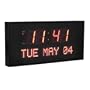 Dynamic Living Oversized 16-inch X 7.5-inch Digital Led Calendar Wall Clock