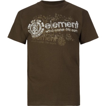 ELEMENT Grunge Boys T-Shirt - Brown