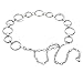 LABANCA Womens Metal Chain Dress Belt Hollow Out Ring Sweater Belt Decorated Skinny Waist Belt Silver