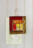 SWITCHABLES STAINED GLASS NIGHT LIGHT COVER - LOG CABIN QUILT - Q01