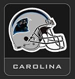 Official NFL Licensed Team Helmet Logo Air Freshener Pine Frost Scent - Carolina Panthers