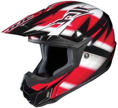 HJC Mens CL-X6 Motocross Helmet MC-1 Black/Red/White Medium M On Sale