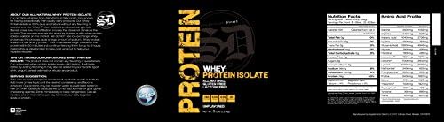 Supplements Direct All Natural Whey Protein Isolate 5lb (Unflavored)