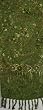 Rayon Batik Scarf - Green Floral