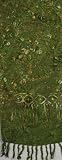 Rayon Batik Scarf - Green Floral