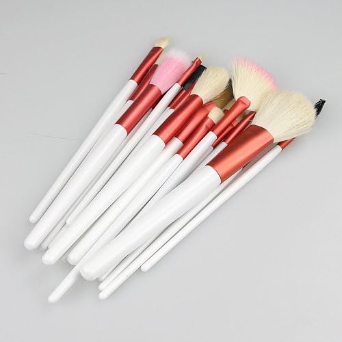 Charmoee™ 20 pcs White Professional Cosmetic Makeup Make up Brush Brushes Set Kit With Pink Bag Case