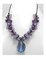 Cotton Waxed Thread Glass Necklace