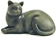 Near & Dear Pet Memorials Cozy Cat Resin Cremation Urn, 25 Cubic Inch, Sable