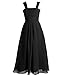 Fashion Plaza Girl's Chiffon A-line Butterfly Sleeves Long Flower Girl Dress K0079