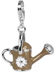SilberDream Charm ewer enamel, 925 Sterling Silver Charms Pendant with Lobster Clasp for Charms Bracelet, Necklace or Charms Carrier FC602