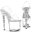 Ellie Shoes Women's 757-BROOK 7.5" Dice Heel Sandal