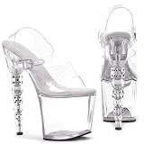 Ellie Shoes Women's 757-BROOK 7.5 Dice Heel Sandal at Sandals - Spike Angel