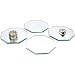 4 Octagon Mirrors Displays Jewelry Showcases Counters 3"