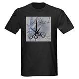 Kurt Uccello's Scissor Star Dark T-Shirt by CafePress