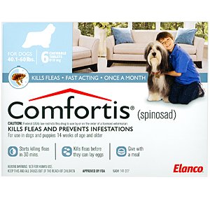 Lilly Comfortis Large, 40-60 lbs, 6 months supply 