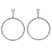 Sterling Silver CZ Circle Earrings
