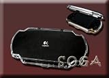 LOGI BLACK CLEAR CRYSTAL HARD CARRY CASE BAG SONY PSP 2000 SLIM