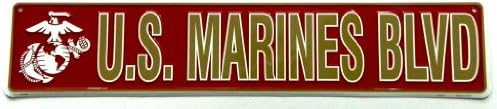 U.S. Marines Blvd Street Sign Usmc Semper Fi Officially Licensed Military Product