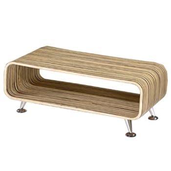 Table basse de salon Perugia Zebrano, DL-601, 90x39x33cm