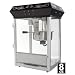 Deluxe 8oz Black Popcorn Maker Machine by Paramount - New Full Size 8 oz Popper