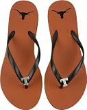 Texas Longhorns Women's Dark Orange School Gem Flip Flops
