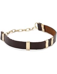 Citrine by the Stones Small Brown Leather Bracelets