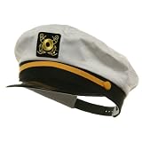Adjustable Captain Hats-White W39S25C