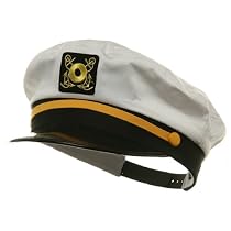 Adjustable Captain Hats-White