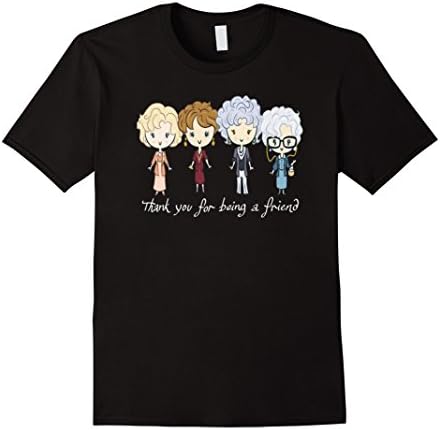 Men's Thank You For Being A Friend Tshirt- BFF T shirt 2XL Black